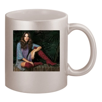 Alessandra Ambrosio 11oz Metallic Silver Mug