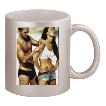 Alessandra Ambrosio 11oz Metallic Silver Mug