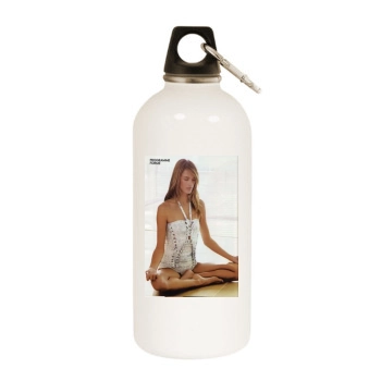 Alessandra Ambrosio White Water Bottle With Carabiner