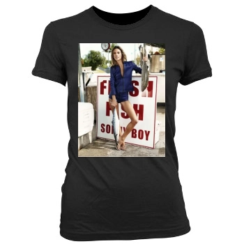 Alessandra Ambrosio Women's Junior Cut Crewneck T-Shirt