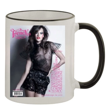 Alessandra Ambrosio 11oz Colored Rim & Handle Mug