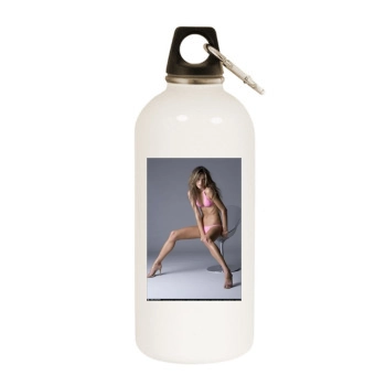 Alessandra Ambrosio White Water Bottle With Carabiner