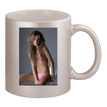 Alessandra Ambrosio 11oz Metallic Silver Mug