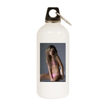 Alessandra Ambrosio White Water Bottle With Carabiner