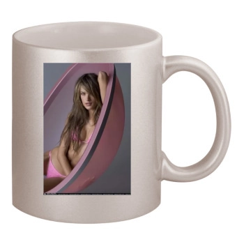 Alessandra Ambrosio 11oz Metallic Silver Mug