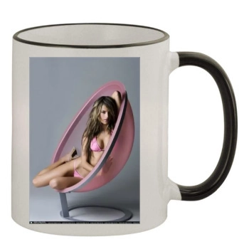 Alessandra Ambrosio 11oz Colored Rim & Handle Mug