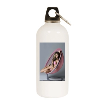 Alessandra Ambrosio White Water Bottle With Carabiner