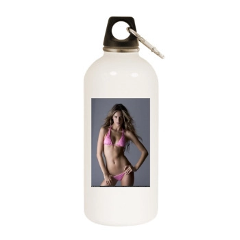 Alessandra Ambrosio White Water Bottle With Carabiner