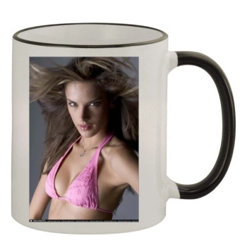 Alessandra Ambrosio 11oz Colored Rim & Handle Mug