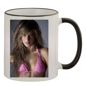 Alessandra Ambrosio 11oz Colored Rim & Handle Mug