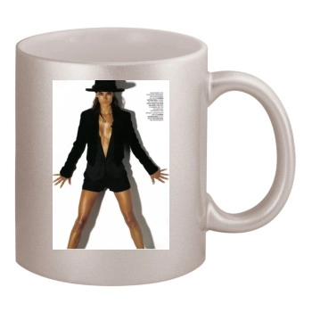 Alessandra Ambrosio 11oz Metallic Silver Mug