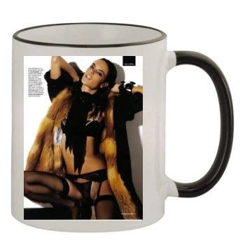 Alessandra Ambrosio 11oz Colored Rim & Handle Mug