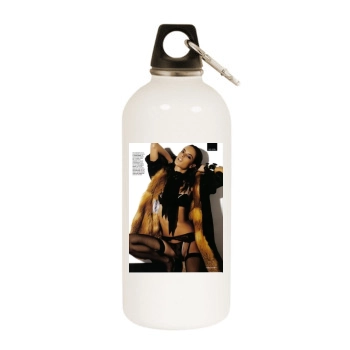 Alessandra Ambrosio White Water Bottle With Carabiner