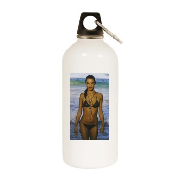 Alessandra Ambrosio White Water Bottle With Carabiner