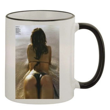 Alessandra Ambrosio 11oz Colored Rim & Handle Mug