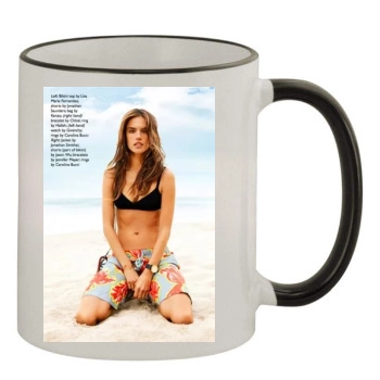 Alessandra Ambrosio 11oz Colored Rim & Handle Mug