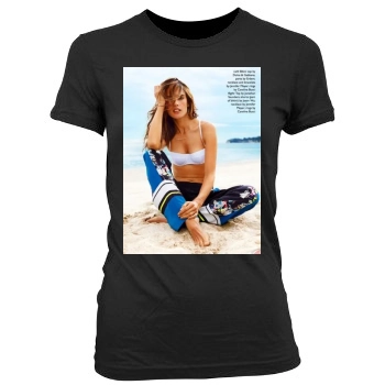 Alessandra Ambrosio Women's Junior Cut Crewneck T-Shirt