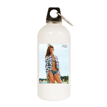 Alessandra Ambrosio White Water Bottle With Carabiner