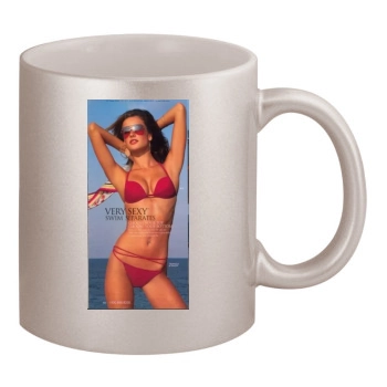 Alessandra Ambrosio 11oz Metallic Silver Mug