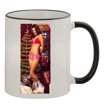 Alessandra Ambrosio 11oz Colored Rim & Handle Mug