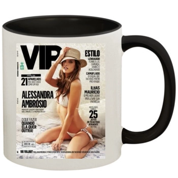 Alessandra Ambrosio 11oz Colored Inner & Handle Mug