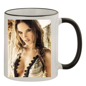 Alessandra Ambrosio 11oz Colored Rim & Handle Mug