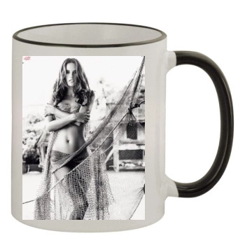 Alessandra Ambrosio 11oz Colored Rim & Handle Mug