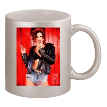 Alessandra Ambrosio 11oz Metallic Silver Mug