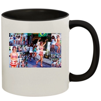 Alessandra Ambrosio 11oz Colored Inner & Handle Mug