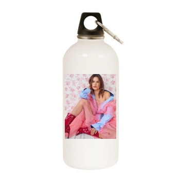 Alessandra Ambrosio White Water Bottle With Carabiner