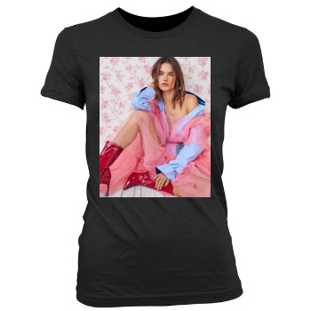 Alessandra Ambrosio Women's Junior Cut Crewneck T-Shirt