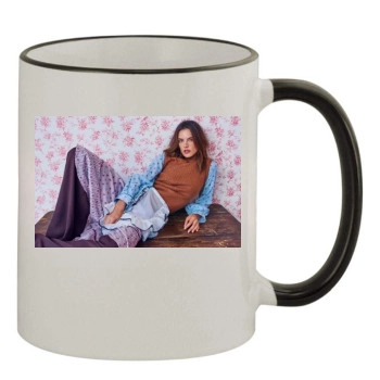 Alessandra Ambrosio 11oz Colored Rim & Handle Mug