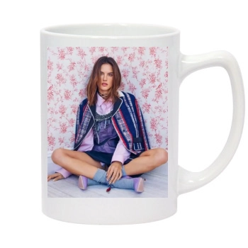 Alessandra Ambrosio 14oz White Statesman Mug