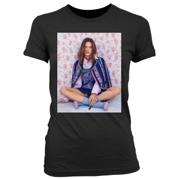 Alessandra Ambrosio Women's Junior Cut Crewneck T-Shirt