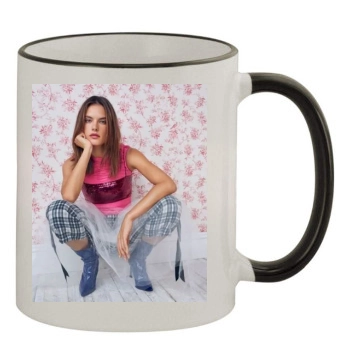 Alessandra Ambrosio 11oz Colored Rim & Handle Mug