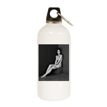 Alessandra Ambrosio White Water Bottle With Carabiner