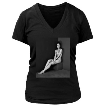 Alessandra Ambrosio Women's Deep V-Neck TShirt