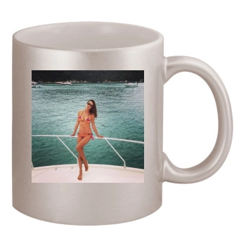 Alessandra Ambrosio 11oz Metallic Silver Mug