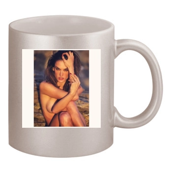 Alessandra Ambrosio 11oz Metallic Silver Mug