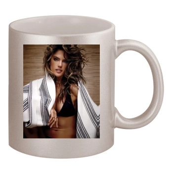 Alessandra Ambrosio 11oz Metallic Silver Mug