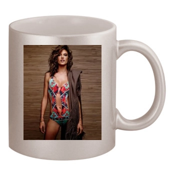 Alessandra Ambrosio 11oz Metallic Silver Mug