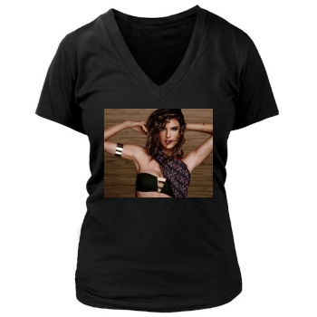 Alessandra Ambrosio Women's Deep V-Neck TShirt