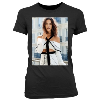 Alessandra Ambrosio Women's Junior Cut Crewneck T-Shirt