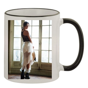 Alessandra Ambrosio 11oz Colored Rim & Handle Mug