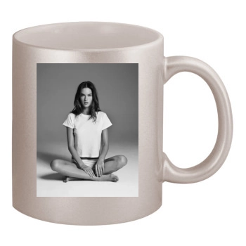 Alessandra Ambrosio 11oz Metallic Silver Mug