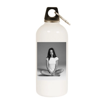 Alessandra Ambrosio White Water Bottle With Carabiner