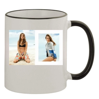 Alessandra Ambrosio 11oz Colored Rim & Handle Mug