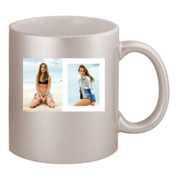 Alessandra Ambrosio 11oz Metallic Silver Mug