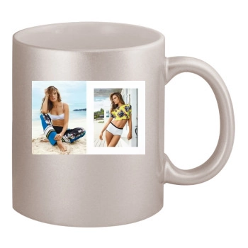 Alessandra Ambrosio 11oz Metallic Silver Mug