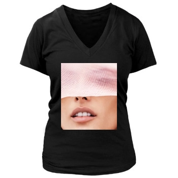 Alessandra Ambrosio Women's Deep V-Neck TShirt